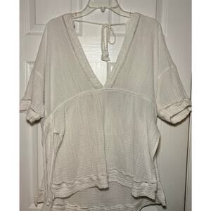 Abercrombie and Fitch white‎ beach cover up. One size